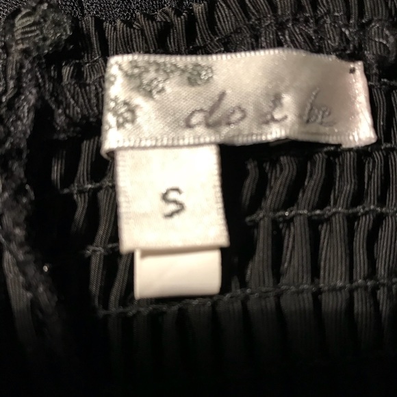 Do & Be Black Strapless Party MiniDress Sz S Lined - Picture 4 of 5